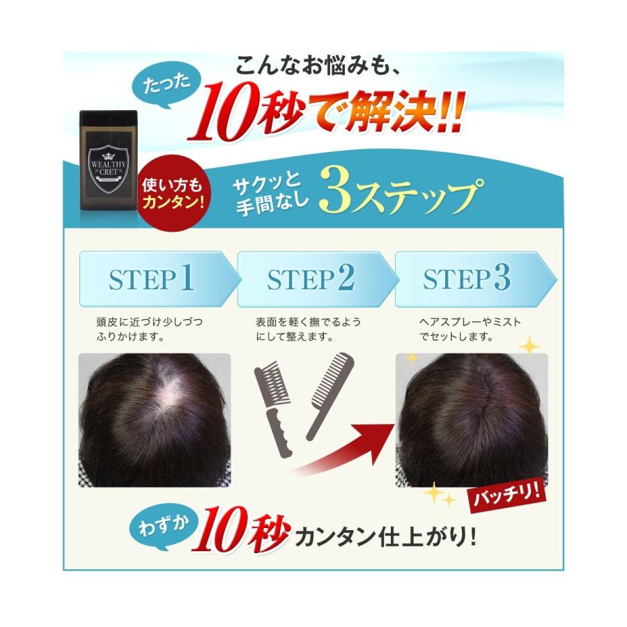 薄毛隠し はげ隠し つむじはげ メンズ レディース 白髪隠し てっぺんはげ 頭頂部 後頭部 はげ対策 若はげ対策 薄毛対策 1051-61 | ブランド登録なし | 02