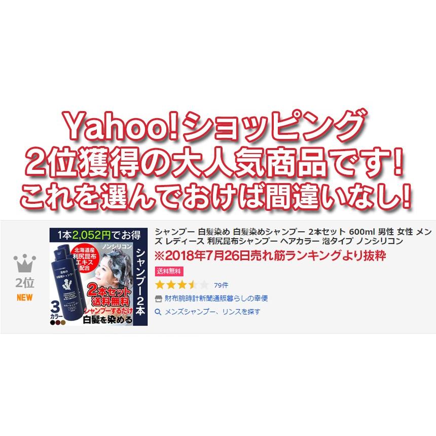 シャンプー 白髪染め 白髪染めシャンプー 父の日 ギフト 300ml 男性