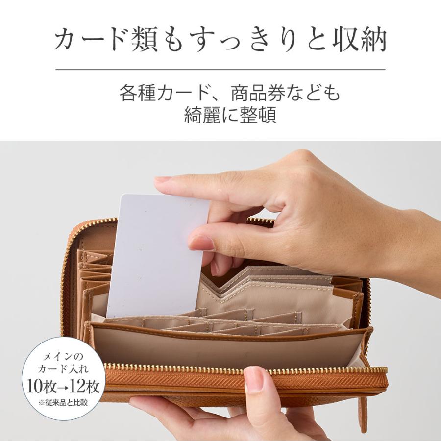 財布 レディース 長財布 小さい長財布 春財布 短い長財布 大容量 風琴マチ お札が折れない長財布 本革 スキミング防止 RFID 無料ラッピング プレゼント | RuriHari | 20