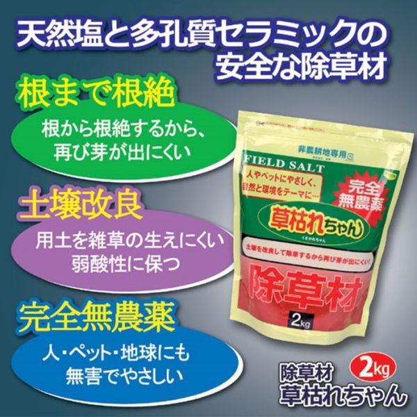 除草剤 強力 業務用 日本製  無農薬 安全 完全無農薬 2kg 強力 国産 日本製 雑草取り 道具 土 芝生 畑 草取り 草抜き｜wide｜02