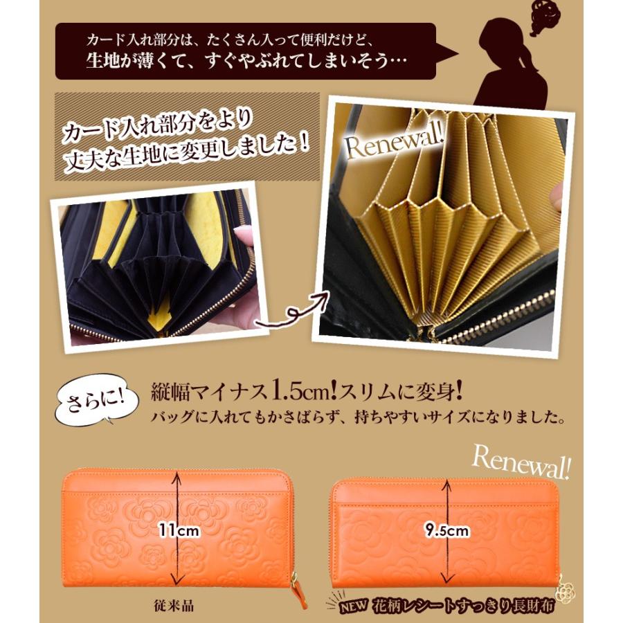 長財布 花柄 レディース 春財布 大きく開く小銭入れ お財布 本革 革 大容量 黄色 黒 女性 婦人 40代 50代 無料ラッピング プレゼント | ブランド登録なし | 16