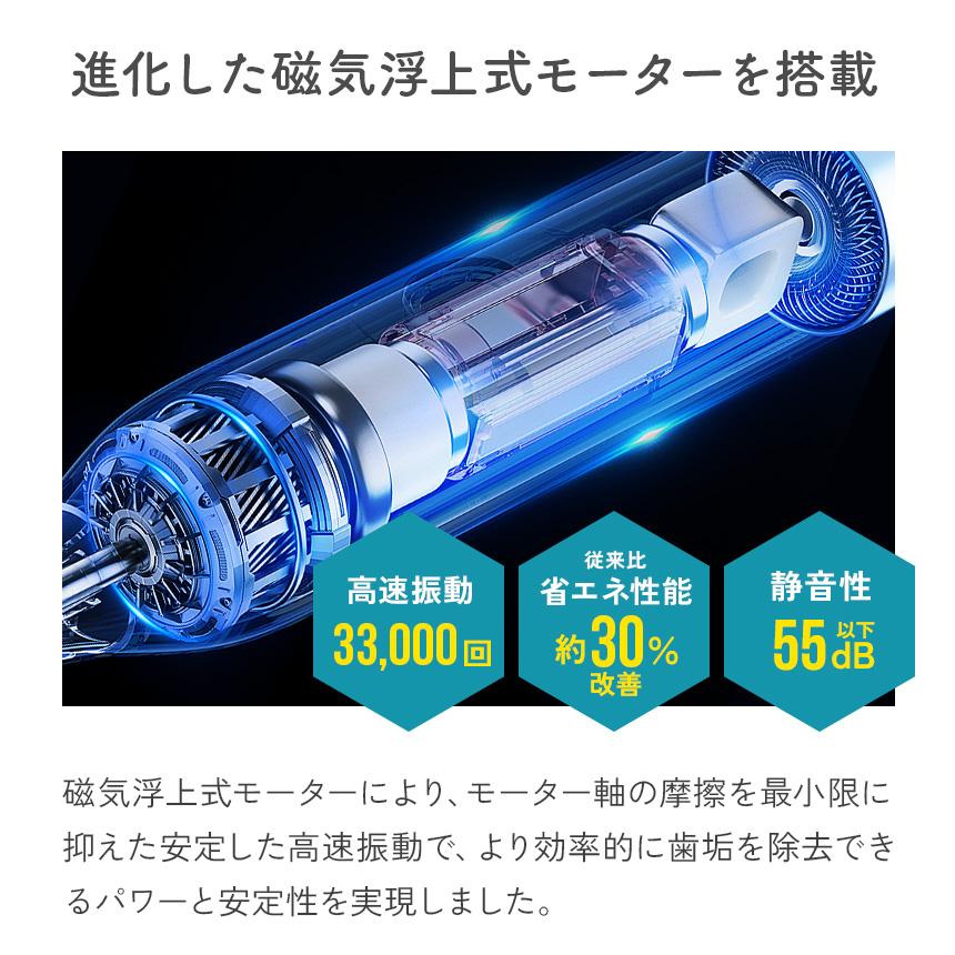 電動歯ブラシ 充電式 替えブラシ 10本付き セット 音波振動 軽量 静音 防水 子供 音波歯ブラシ ロイヤルソニック CRYSTAL クリスタル 80007-12 | ワイドシステム | 14