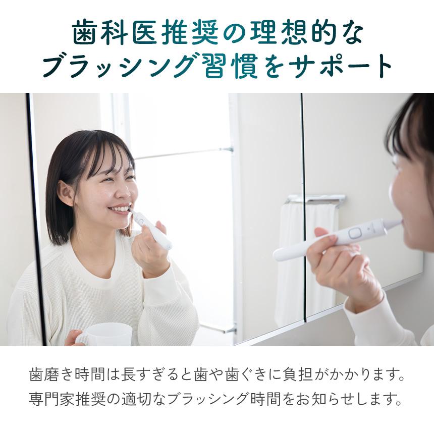 電動歯ブラシ 充電式 替えブラシ 10本付き セット 音波振動 軽量 静音 防水 子供 音波歯ブラシ ロイヤルソニック CRYSTAL クリスタル 80007-12 | ワイドシステム | 05