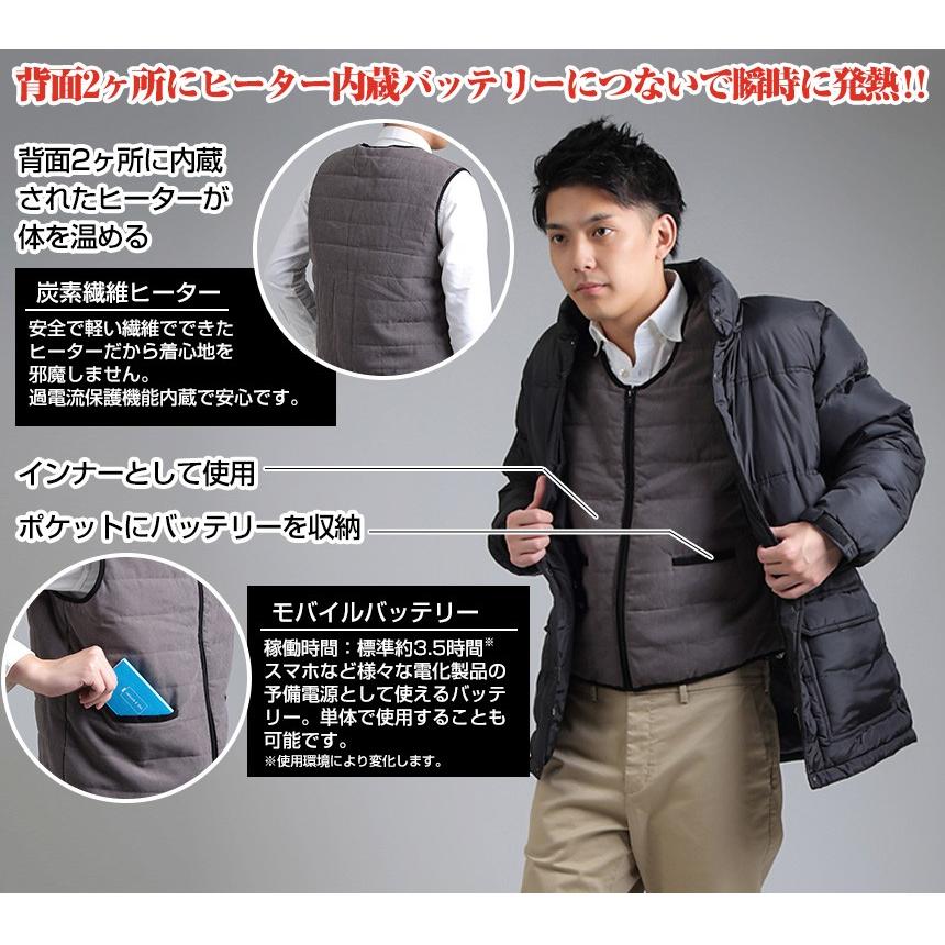 REALIZE（リアライズ） 在庫限り 電熱ベスト ヒーター付きベスト 