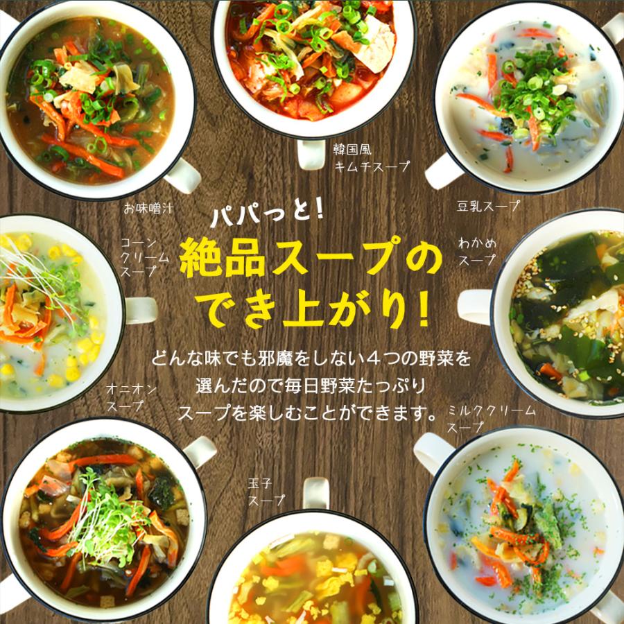 乾燥野菜ミックス 国産 味噌汁の具 乾燥 ラーメン具材 常備菜 玉ねぎ にんじん キャベツ 小松菜 時短料理 一人暮らし スープ 汁物 ドライベジ｜wide｜09