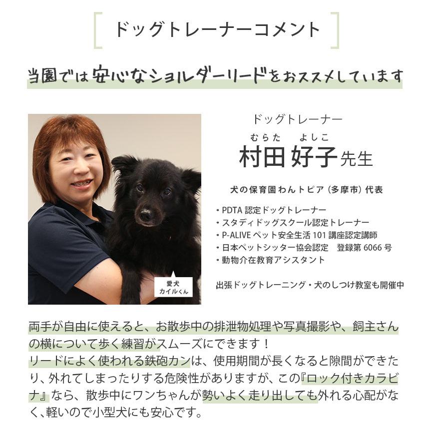 カラビナが外れにくい リード 犬用 肩掛け ショルダー 反射 絡まりにくい ペット 犬 ハンズフリー 小型犬 中型犬 頑丈 おしゃれ bow&mew | bow＆mew | 19