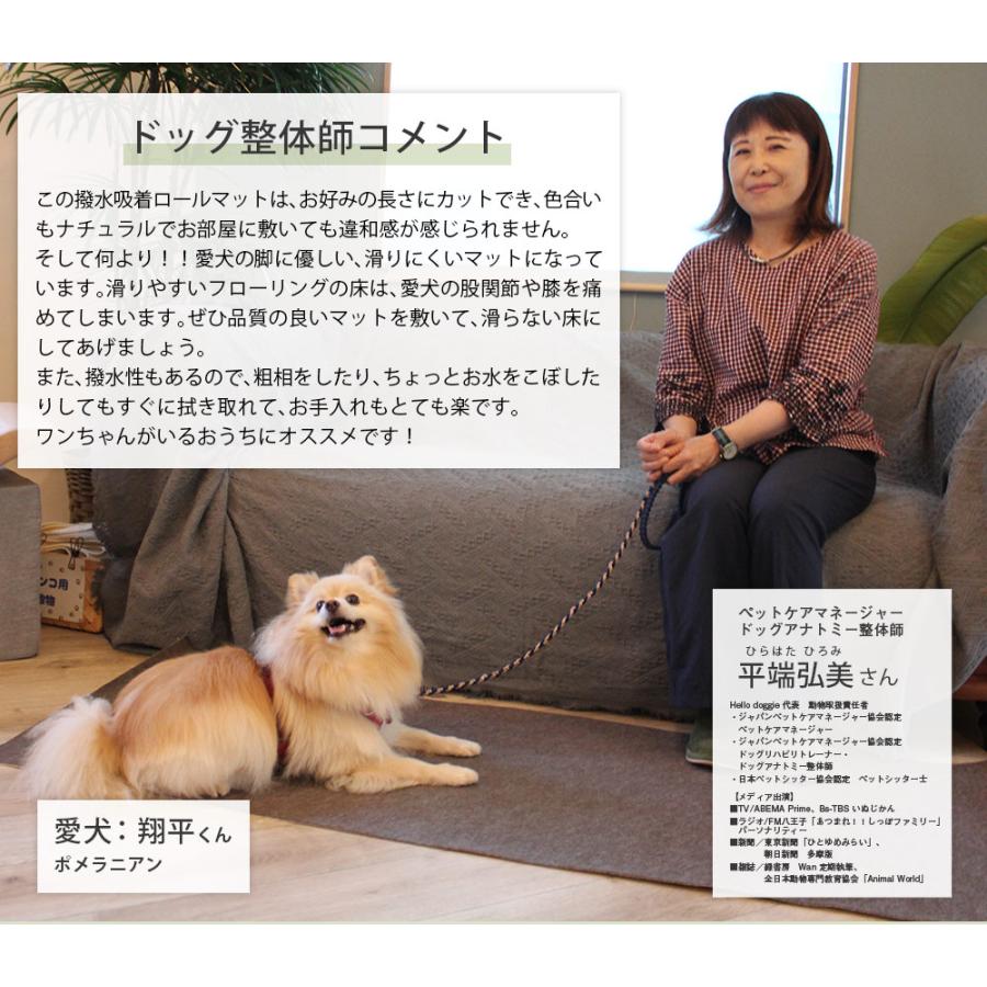ロールマット 廊下カーペット 犬 滑らない マット bow&mew バウアンドミュー 60 × 500cm 撥水 犬用 高齢者 カーペット 滑り止め  吸着 日本製 キズ防止 | ブランド登録なし | 06