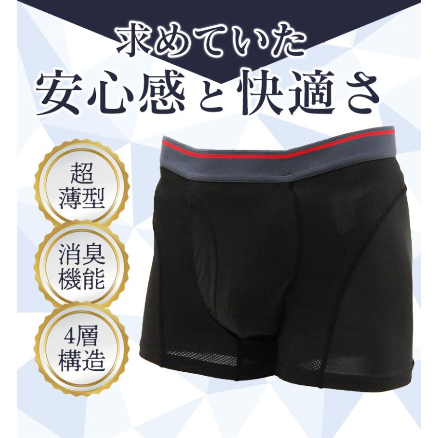 在庫限り 尿漏れパンツ 蒸れない メッシュ 夏用 男性 通気性 メンズ 夏 吸水量約15cc 失禁パンツ 消臭 3枚組 ボクサーパンツ 前開き 軽失禁 【STK】 | ブランド登録なし | 04