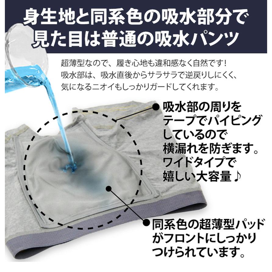 尿漏れパンツ 男性用 100cc 失禁パンツ 大容量 介護パンツ 失禁パンツ