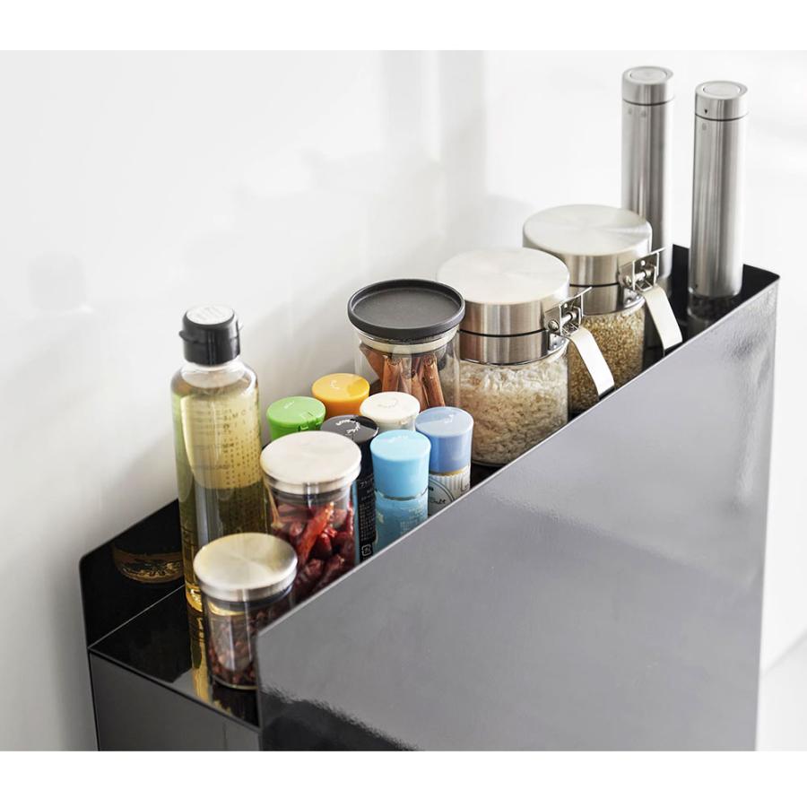 タワー　調味料ラック　二段 山崎実業 隠せる調味料ラック タワー 2段 （ホワイト）