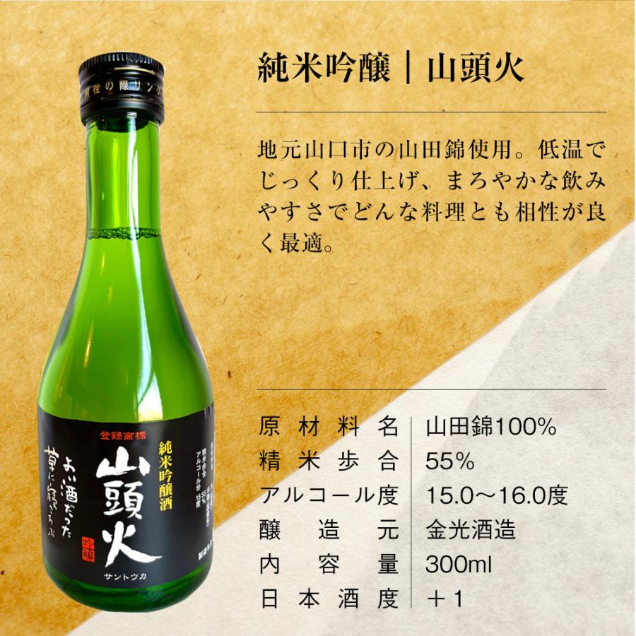 母の日ギフト 日本酒 飲み比べセット 300ml 3本 日本酒セット 山口県 お酒 贈り物 【高級おつまみ＆萩焼酒器付き】 山猿 貴 錦世界 長門峡 山頭火 お花見｜wide｜08