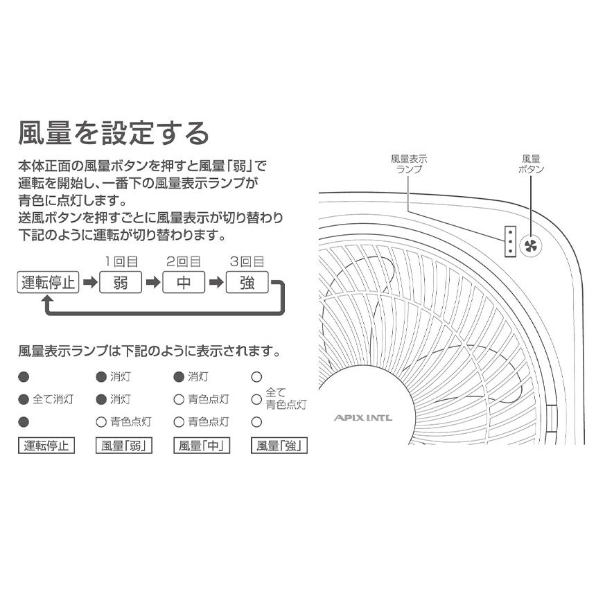 扇風機 電池式 AC 2way 乾電池 停電対策 持ち運び ポータブル 防災 災害用 コンパクト 大風量 風量調節 3段階 2電源式スリムファン AFS-125 79906 | APIX INTERNATIONAL | 10