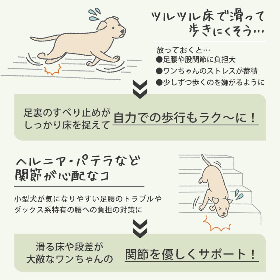 滑り止め シール 犬 肉球シール 48枚 ＼獣医師推奨／ PAW WING パウウィング Grip plus スリット bow&mew 犬靴下 シリコン 後ろ足 フットパッド | ブランド登録なし | 10