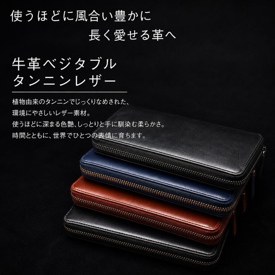 財布 メンズ 長財布 小さい長財布 短い長財布 18cm 本革 カード17枚 おしゃれ コンパクト 大容量 小銭入れあり 風琴マチ ギフト 無料ラッピング decos | ブランド登録なし | 18