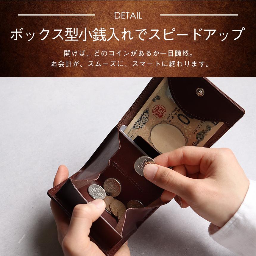 本日限定 セール 財布 メンズ 二つ折り ミニ財布 栃木レザー スマートウォレット 牛革 Gentrail Linkul 特許取得 ミニマル 無料ラッピング プレゼント | ブランド登録なし | 11