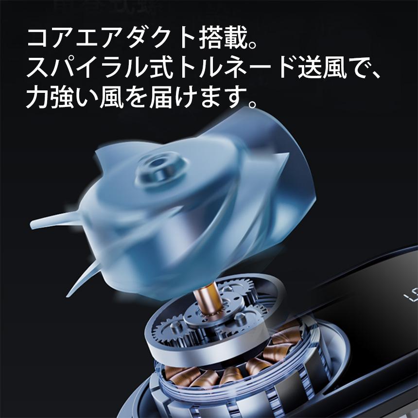 在庫限り ベルトファン 腰掛け扇風機 MX-6 瞬間冷却 3WAY 着る 空調 金属ボディ 首掛け ハンズフリー ストラップ 大風量 静音 卓上 【STK】 | ブランド登録なし | 05