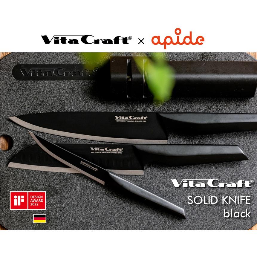 包丁 シェフ ナイフ 牛刀 左右 兼用 左利き 食洗機 対応 ステンレス 一体型 よく切れる ビタクラフト ソリッドナイフ SOLID KNIFE | Vita Craft | 01