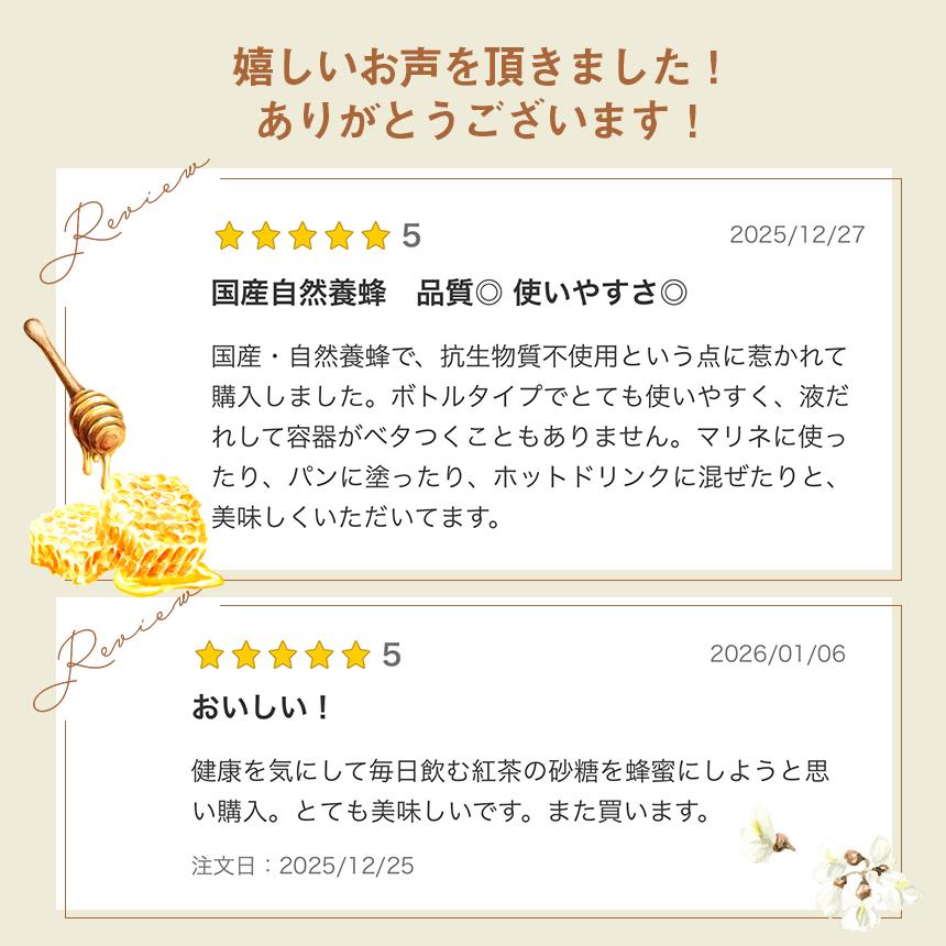 はちみつ 国産 蜂蜜 純粋 ハチミツ 百花蜂蜜 転地養蜂 抗生物質不使用 はち福堂 日本産 百花はちみつ 超低温加熱 百花蜜 レンゲ 菜の花 300g ボトル | ブランド登録なし | 01