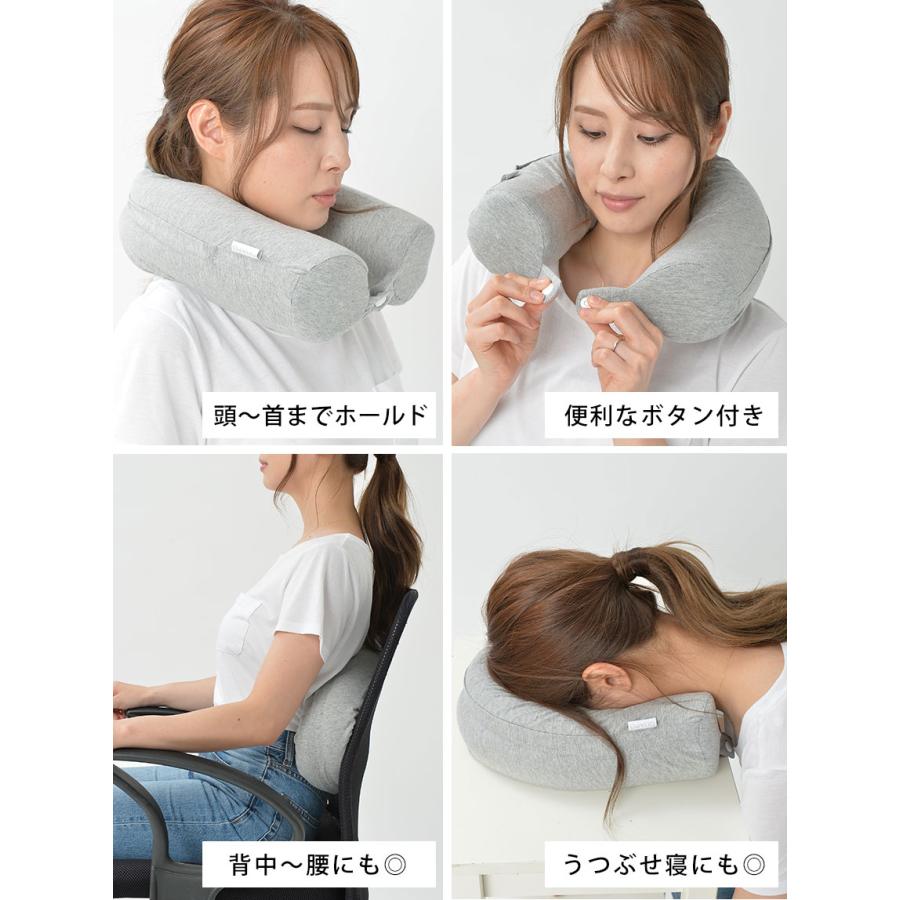 ネックピロー 形をキープ 好きな形に曲げられる 低反発 綿100% 肩こり 首 車 旅行 車枕 便利グッズ 飛行機 快眠グッズ 出張 新幹線 夜行バス ドライブ グアポ | GUAPO | 12