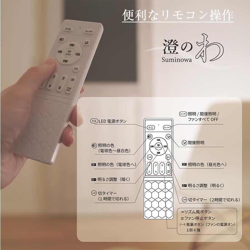 シーリングファンライト LED シーリングファン シーリングライト 空気清浄 照明 サーキュレーター 空気循環 HEPAフィルター 花粉 ホコリ 澄のわ Suminowa 10畳 | ブランド登録なし | 11