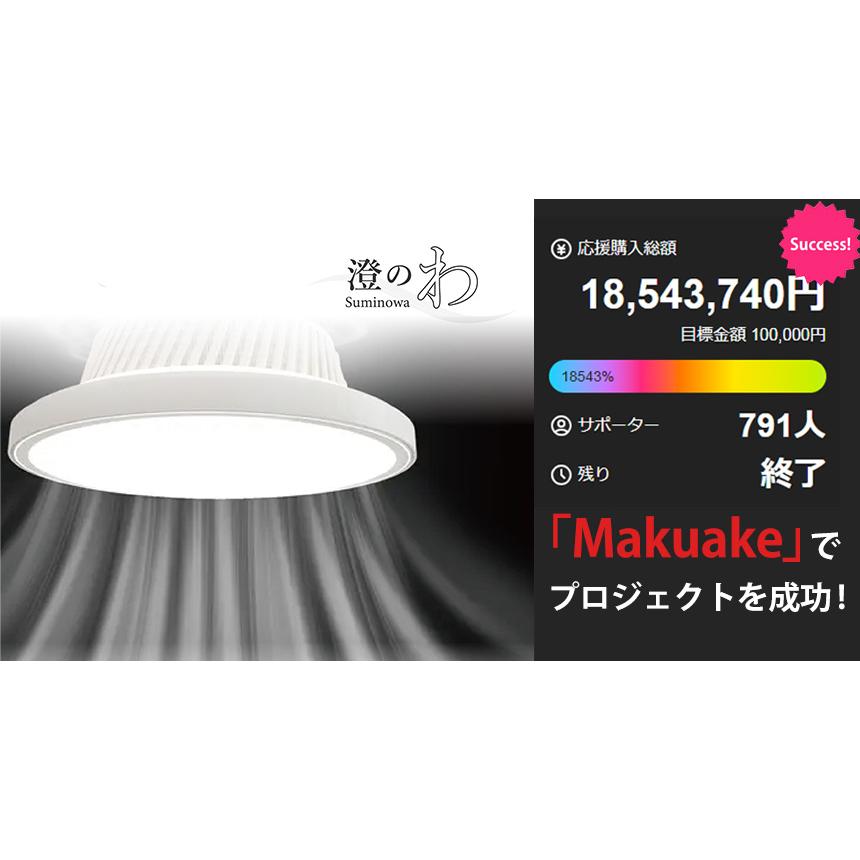 シーリングファンライト LED シーリングファン シーリングライト 空気清浄 照明 サーキュレーター 空気循環 HEPAフィルター 花粉 ホコリ 澄のわ Suminowa 10畳 | ブランド登録なし | 01