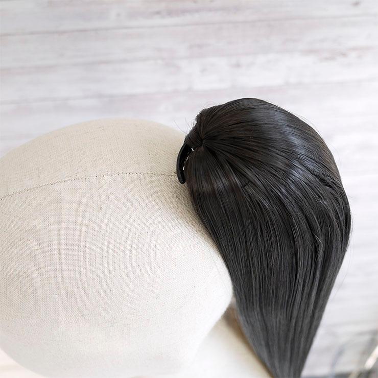 バンス クリップ ストレートポニーテールウィッグ ロング WIG エクステ