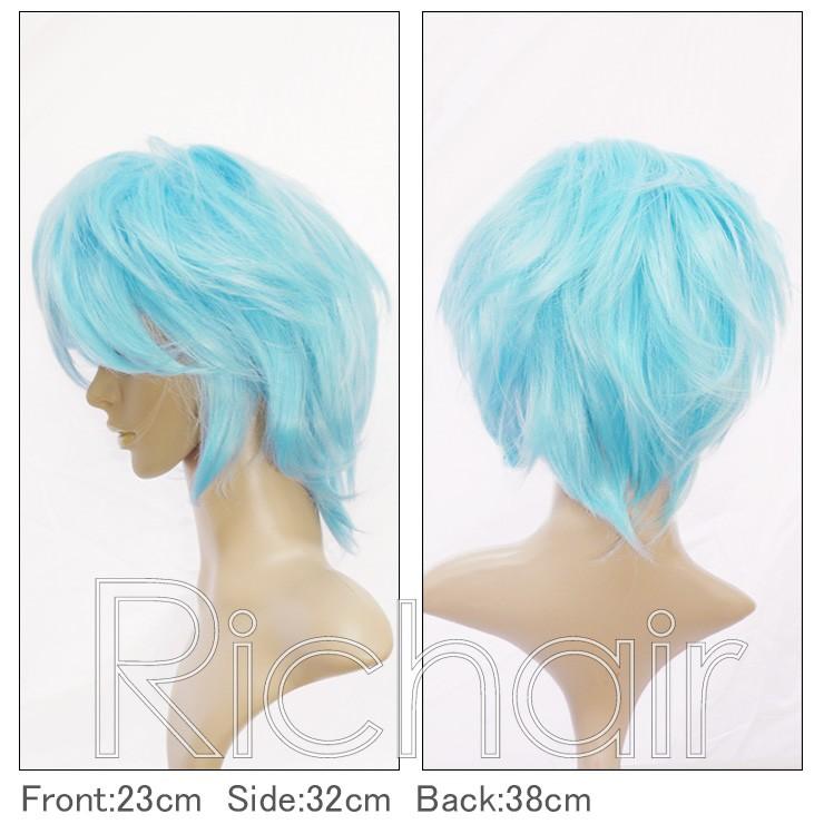 コスプレウィッグ ミディアムレイヤーウィッグ スカイブルー フルウィッグ ショート 青 水色 メンズ Ml 451 ウィッグ専門店richair リシェール 通販 Yahoo ショッピング