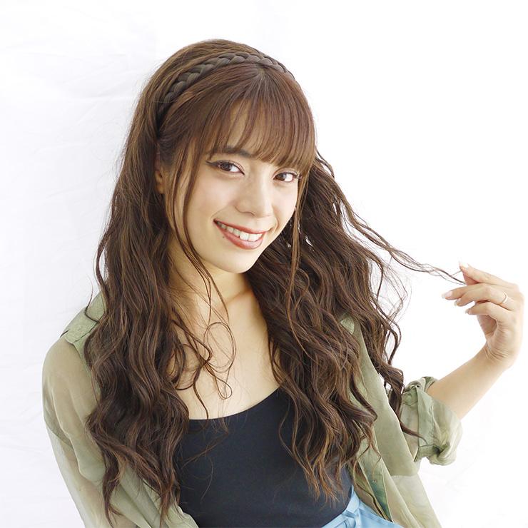 三つ編みウィッグ 三つ編みバンド カチューシャ風バンド Mta ウィッグ専門店richair リシェール 通販 Yahoo ショッピング