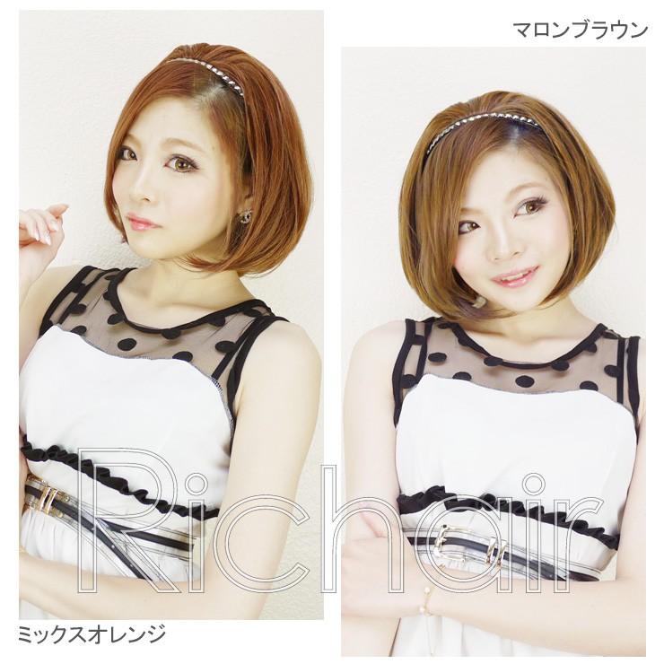 ウィッグ 内巻きショートハーフウィッグ ハーフウィッグ ボブ ショート