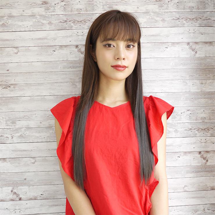 襟足エクステ ボリューミーストレートエクステウィッグ ポイント