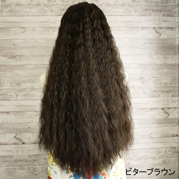 ウィッグ フラボリュームワッフルハーフウィッグ タヒチアン