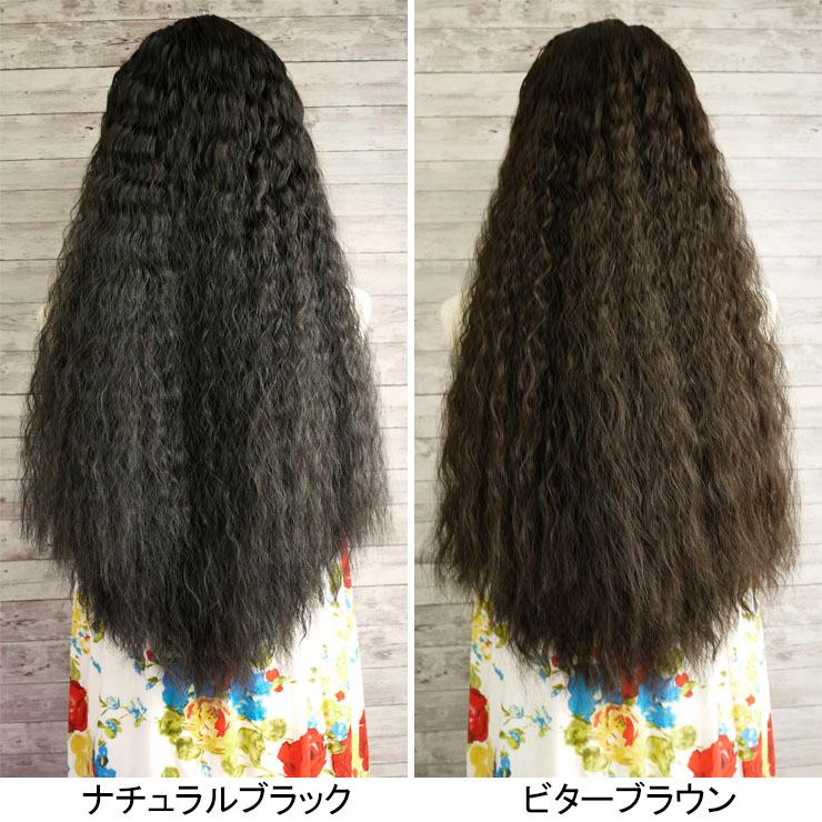 ウィッグ フラボリュームワッフルハーフウィッグ タヒチアン