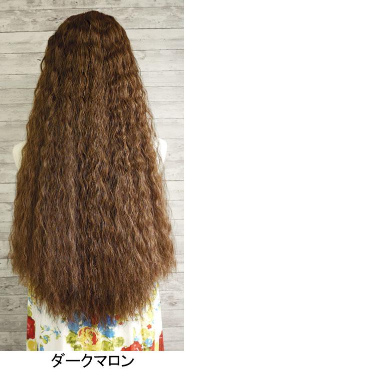 ウィッグ フラボリュームワッフルハーフウィッグ タヒチアン