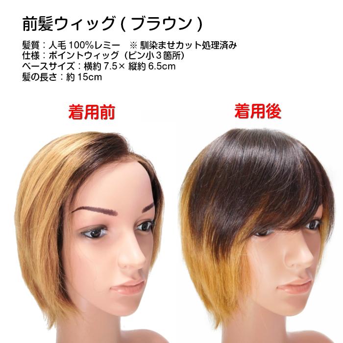 前髪ポイントウィッグ 人毛100 総手植え 産後脱毛 01 薫 風 通販 Yahoo ショッピング