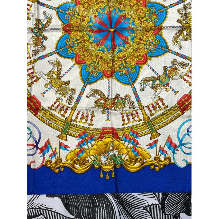 HERMES エルメス スカーフ 90 カレ LUNA PARK 遊園地 HERMES エルメス スカーフ 90 カレ LUNA PARK 遊園地