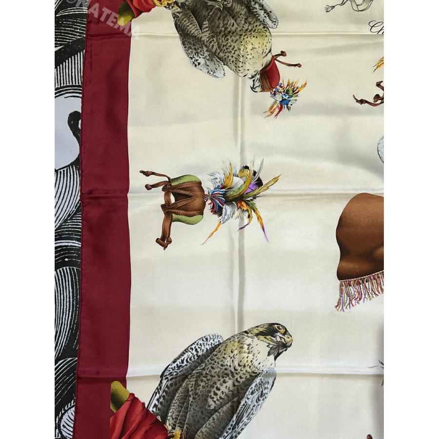 HERMES エルメス スカーフ 90 カレ EQUATEUR Chasse a vol 鷹 HERMES エルメス スカーフ 90 カレ EQUATEUR Chasse a vol 鷹