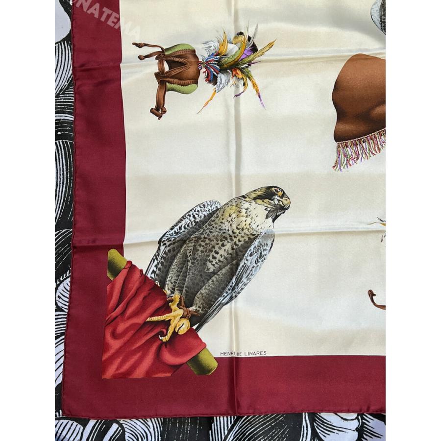 HERMES エルメス スカーフ 90 カレ EQUATEUR Chasse a vol 鷹 HERMES エルメス スカーフ 90 カレ EQUATEUR Chasse a vol 鷹