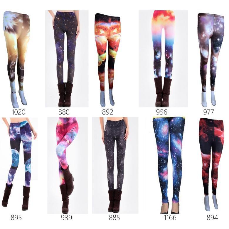 宇宙 柄 レギンス スペイシー 原宿系 レギパン スパッツ タイツ