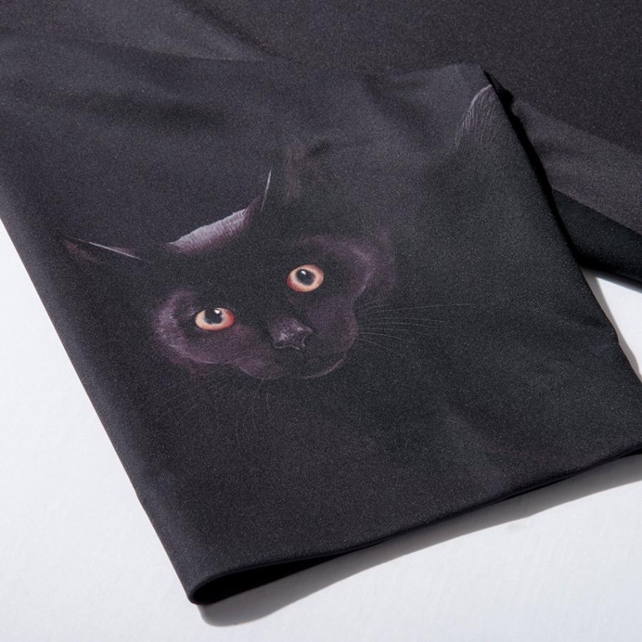 台湾ブランド エッジ アーバンデザイン iohll黒猫モチーフ 高品質プリントワンピース レディースファッション アジア_1