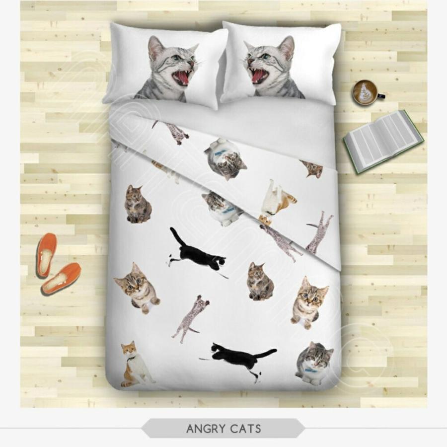 高品質プリント 布団カバー 枕カバーx2枚 3点セット 猫 マリファナ 麻 リーフ スイーツ ドーナツ プリント シングル セミダブル ベット 布団カバー 枕カバー Wigggy Wigggy 通販 Yahoo ショッピング