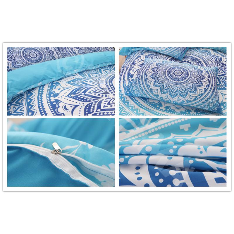 セミダブル ダブルサイズ3点セット ボヘミアン 柄 布団カバー 枕カバー