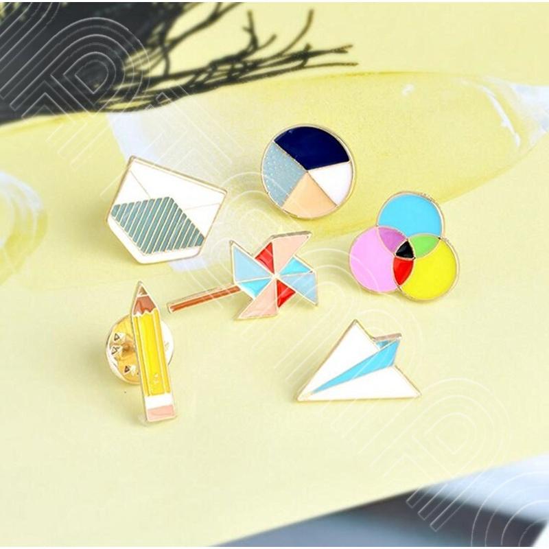 ピンバッチ ピンバッジ セット 目玉 脳みそ カミナリ かわいい 可愛い