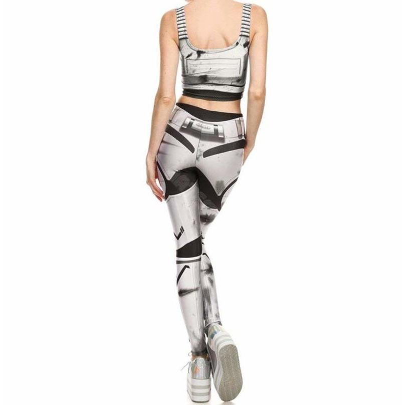 スチームパンク 近未来 レギンス タンクトップ 上下セット メカニカル