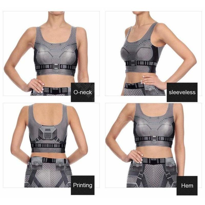 スチームパンク 近未来 レギンス タンクトップ 上下セット メカニカル