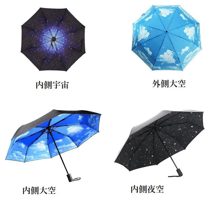 傘 折畳 おりたたみ傘 晴雨兼用 折りたたみ 軽量 宇宙 星空 大空 スカイ プリント 銀河 夜空 内側 外側 柄 折畳傘 折り畳み オシャレ 柄 傘 折りたたみ傘 日傘 Wigggy Wigggy 通販 Yahoo ショッピング
