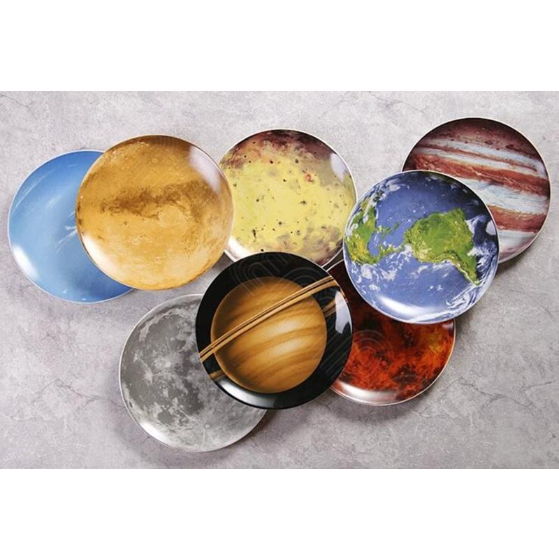 8枚セット 太陽系 惑星 地球 月 プレート 皿 陶器 セラミック 壁掛け 金具セット 装飾プレート ギフト 贈答 プレゼント オシャレ Wigggy 8set Wigggy 通販 Yahoo ショッピング