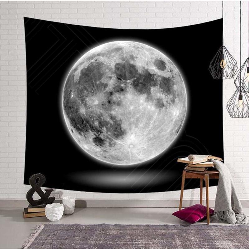 月 星座 星 山 ヒマラヤ 太陽 タペストリー アート 飾り カーテン