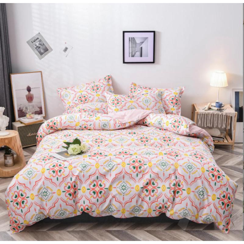 掛け布団カバー 3点セット メダリオン柄 ダマスク クイーンサイズ Rain Ⓣ 掛け布団カバー 3点セット メダリオン柄 ダマスク クイーン