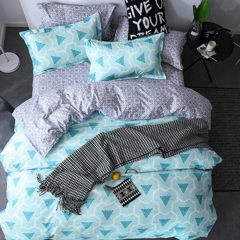 ダブルサイズ シーツセット 布団カバー 枕カバー 4点セット 北欧