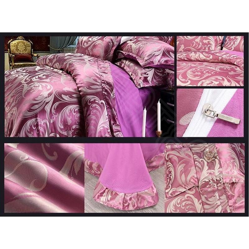 ダブル クイーン 兼用サイズ 4点セット 夏は涼しく冬は暖か 優雅